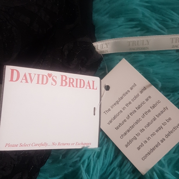 TRULY ZAC POSEN BLACK DRESS -NEW- - Picture 3 of 8